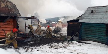 1 января в «Заречье» сгорел садовый домик