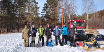 Волонтёры Трёхгорного привели в порядок лыжную трассу в районе нового моста