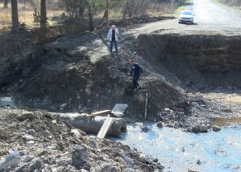 К 1 мая через ручей Смольный организуют пешеходную переправу