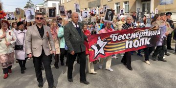 В Трёхгорном отметили День Победы