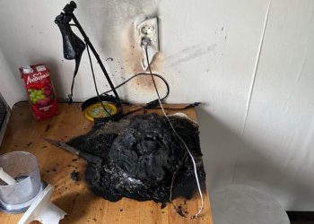 В Трёхгорном неисправность электроприбора стала причиной пожара в квартире