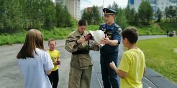 В Трёхгорном прошла пожарная эстафета для детей