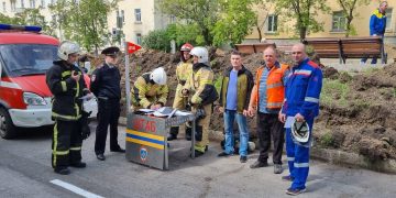 В организациях Трёхгорного огнеборцы проводят учения