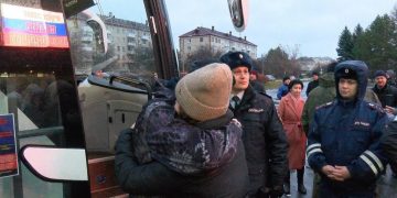 25 октября Трёхгорный проводил четвертую группу мобилизованных мужчин