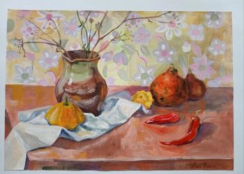 В Детской школе искусств открылась выставка картин, приуроченная к 70-летию Трёхгорного (0+)