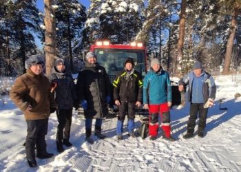 В Трёхгорном подготовили к новому сезону лыжню и катки