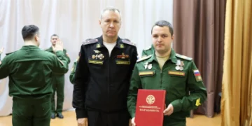 Военнослужащий 12 Главного управления был удостоен благодарности от Верховного Главнокомандующего ВС РФ