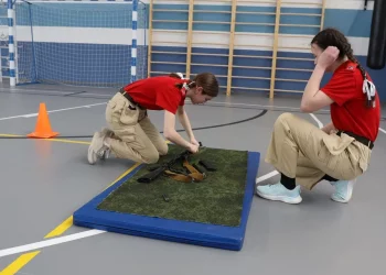 В юнармейском отряде «АЗИМУТ» прошла военизированная эстафета