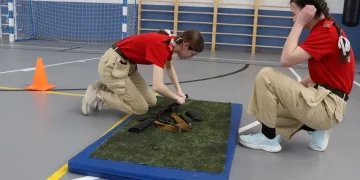 В юнармейском отряде «АЗИМУТ» прошла военизированная эстафета