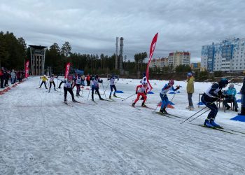 Команда Трёхгорного заняла третье место в эстафете по лыжным гонкам