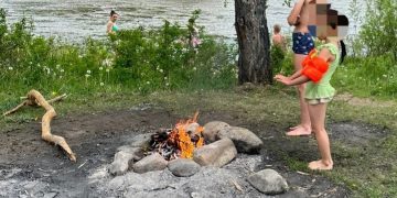 В Трёхгорном оштрафовали женщину за разведение костра