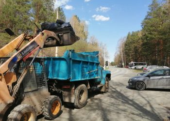 В Трёхгорном продолжается весенняя уборка города