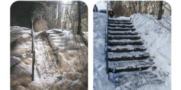 Снег со ступеней убран — путь стал безопасным: как Платформа обратной связи оперативно решила проблему