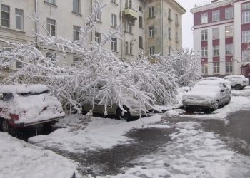 Первый снег в Трёхгорном осложнил дорожную обстановку